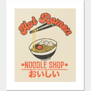 Hot Ramen Noodle Shop Posters and Art